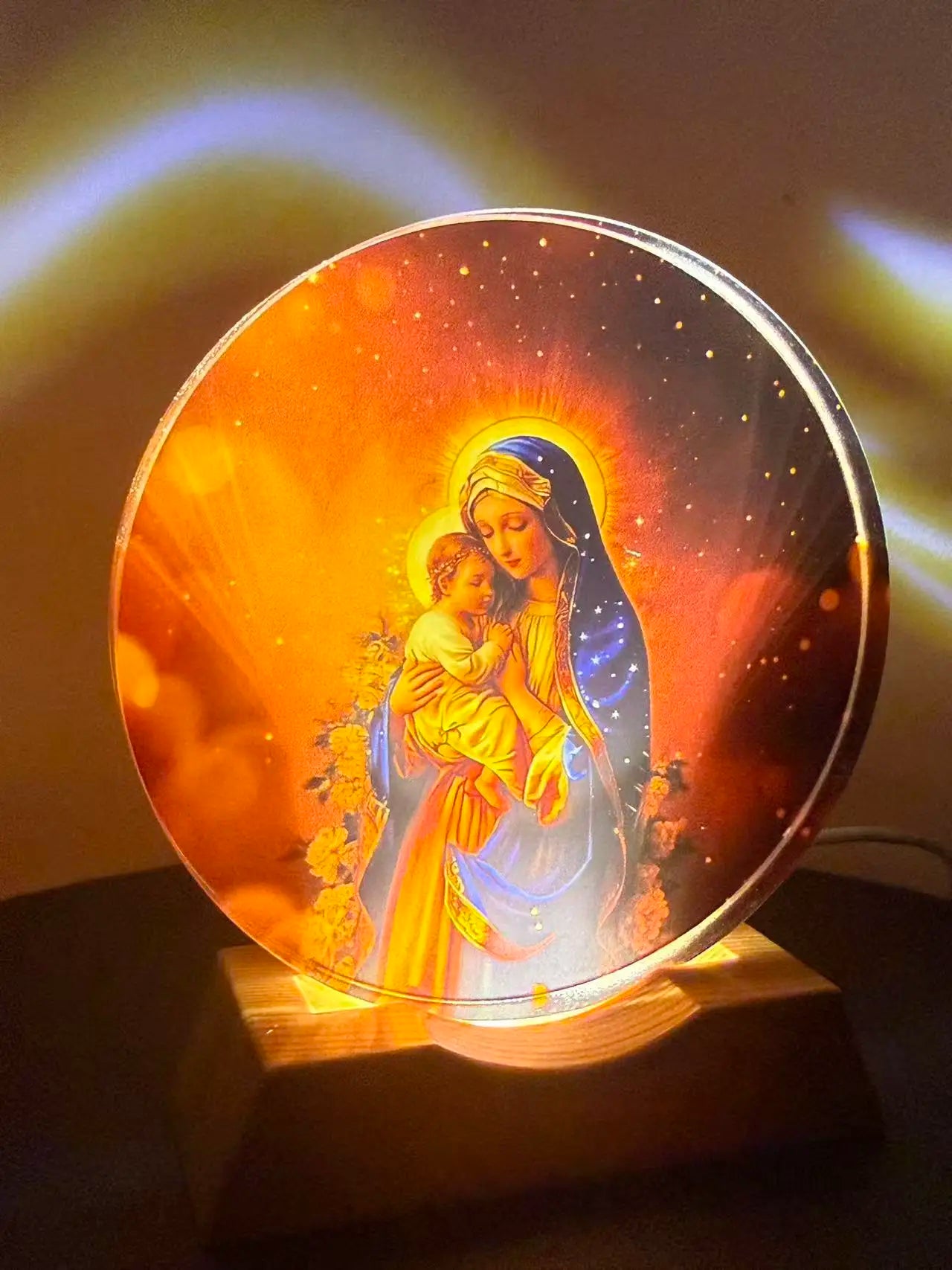 Crystal Night Light, Soft Glow LED Lamp | Faith-Inspired Home Decor Gift