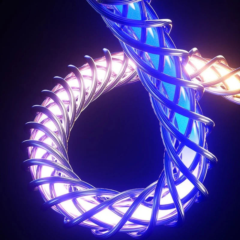 RGB Symphony 66W USB-C Fast Charging Cable with Gradient Lighting