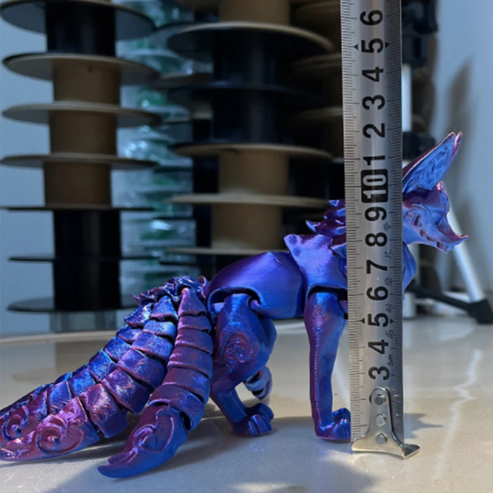 3D Printed Fine-tailed Fox Figurine: A Remarkable and Eye-Catching Collectible Toy - Bilankas.world