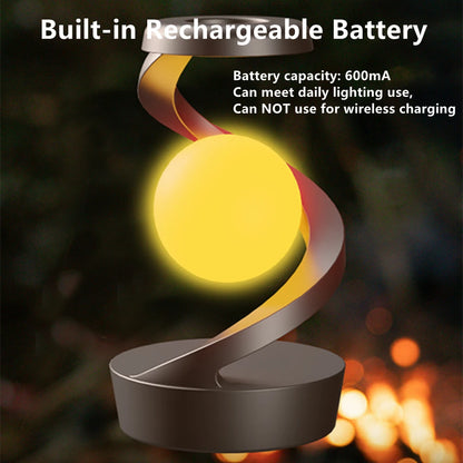 Creative Rotating Floating Table Lamp with 15W Wireless Charger & RGB Night Light – A Unique Gift for Any Occasion - Bilankas.world