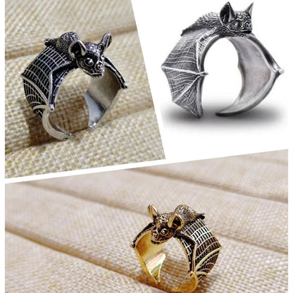 Unique Vintage Style: Adjustable Bat Ring for a Distinctive Look - Bilankas.world