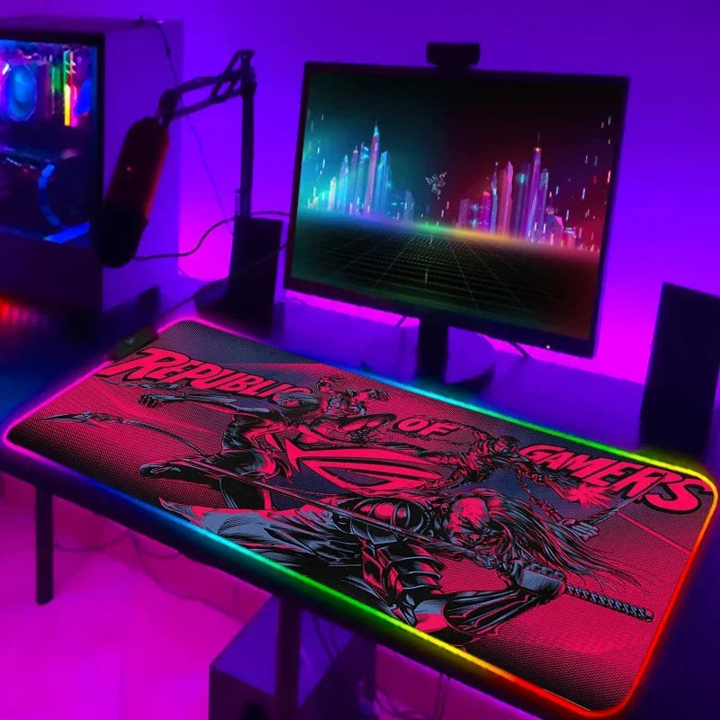 ROG Cool RGB Mouse Pad – XXL Gaming & Office Desk Mat