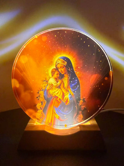 Crystal Night Light, Soft Glow LED Lamp | Faith-Inspired Home Decor Gift