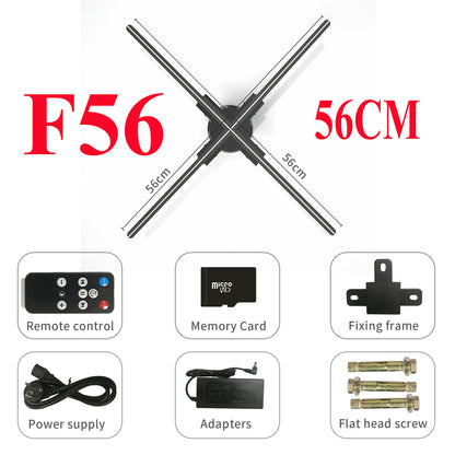 3D Holographic Fan Projector – WiFi LED Display A Unique Eye-Catching  and Memorable Gift(42-100CM)