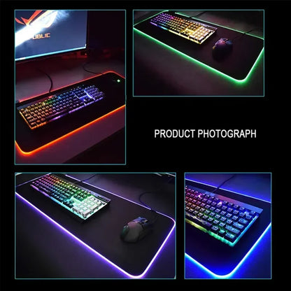 RGB Backlight Gaming Mouse Pad – XXL Luminous Desk Mat