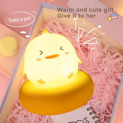 Adorable Animal LED Night Lights – Touch Sensor Dimmable Pig & Rabbit Lamp | Perfect Holiday Gift for Kids’ Bedrooms