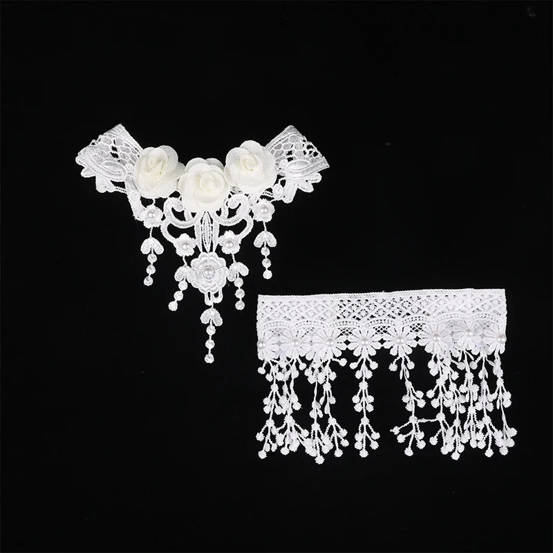 Gothic Victorian Black Lace Necklace – Elegant Jewelry Gift for a Touch of Dark Romance - Bilankas.world
