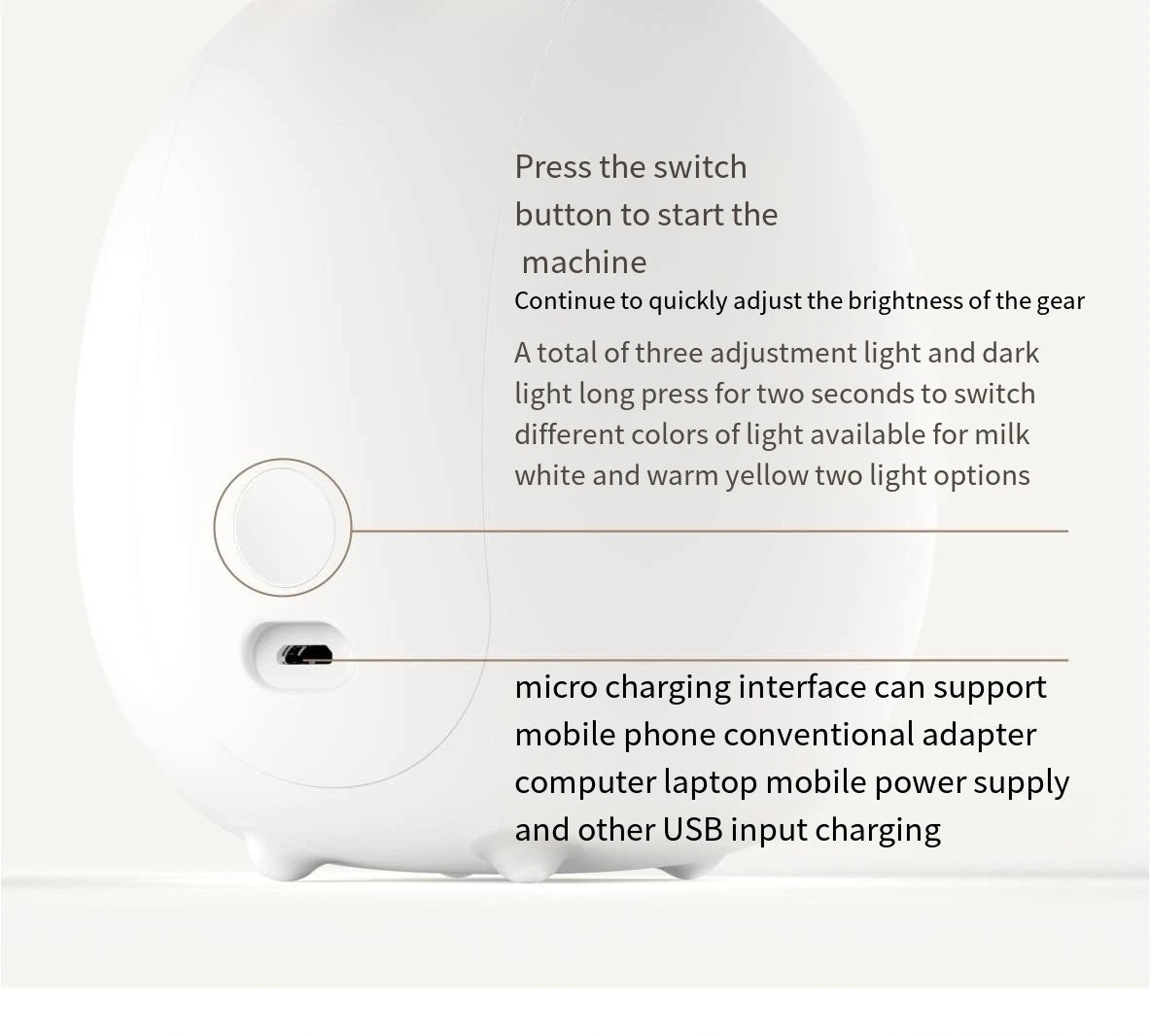 Enchanting Deer & Rabbit LED Night Light – Soft Silicone, Dimmable & USB Rechargeable | Cozy Gift for Kids' Bedrooms