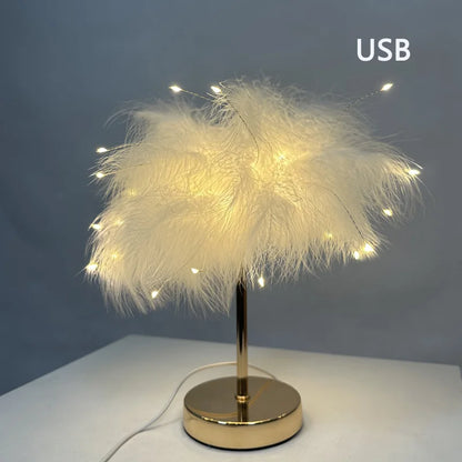 Whisper Glow – Feather Lamp for Calm Corners and Cozy Nights
