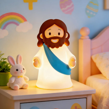 Night Light, Rechargeable Bedside Lamp | Soft Dimmable LED Faith Gift for Kids and Families