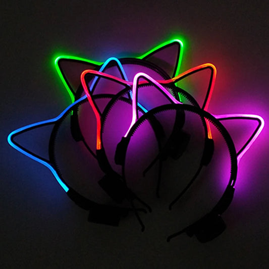 Illuminate the Party: Colorful LED Light-Up Headband - The Ultimate Fun Gift for Nightclubs, Raves, and Bachelor Parties