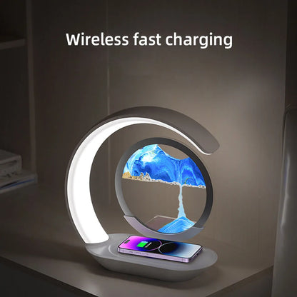 Sands of Time 3D Hourglass Lamp with USB Charging