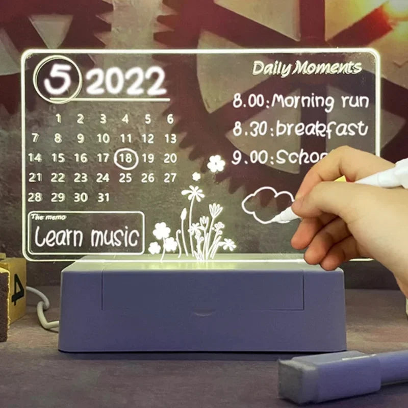 Unique LED Night Light – Versatile Styles like Note Board and More - Perfect Gift for Kids & Loved Ones - Bilankas.world