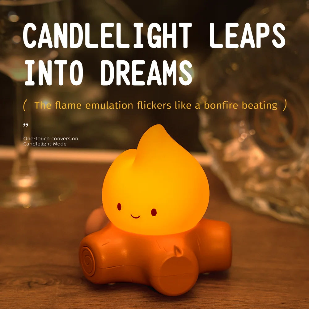 Rechargeable Cute Tree Stump Night Lamp – Cozy LED Glow for Bedrooms & Relaxing Spaces