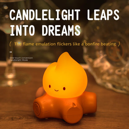 Rechargeable Cute Tree Stump Night Lamp – Cozy LED Glow for Bedrooms & Relaxing Spaces