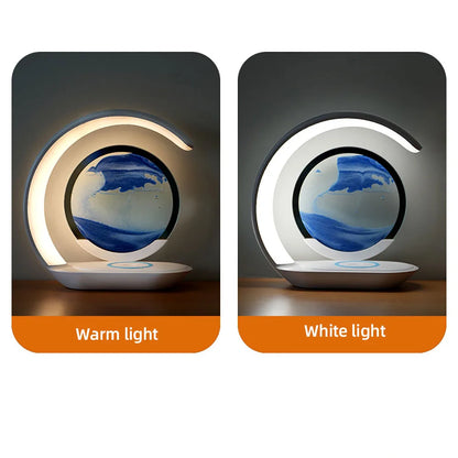 Sands of Time 3D Hourglass Lamp with USB Charging