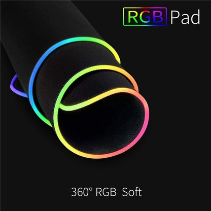 RGB LED Light Gaming Mouse Pad – Large & Waterproof