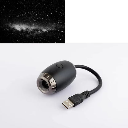 Starry Sky Galaxy Projector, LED Night Light | USB Dreamy Room & Car Light