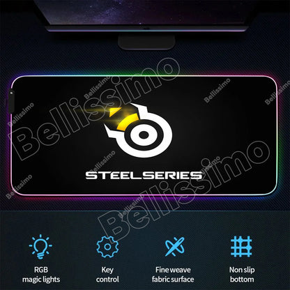 RGB Backlight Gaming Mouse Pad – XXL Luminous Desk Mat