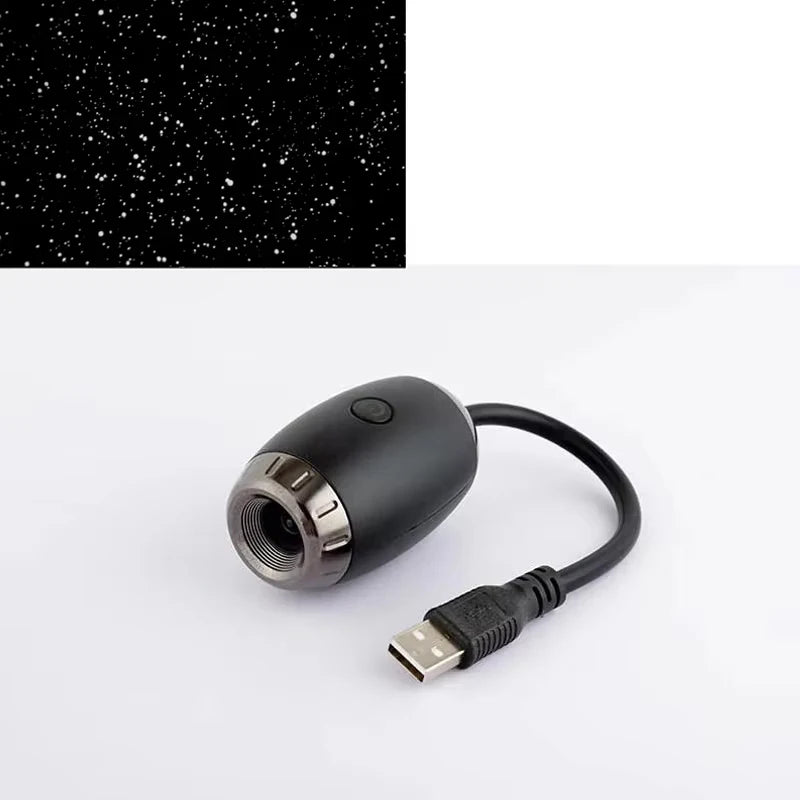Starry Sky Galaxy Projector, LED Night Light | USB Dreamy Room & Car Light