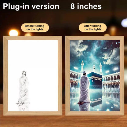 LED Light Frame, 4D Luminous Wall Art | Faith-Inspired Decor for Home and Bedroom