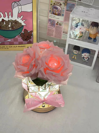 LED Crystal Rose Table Lamp – Magical Glow for Cozy Moments 🌹✨