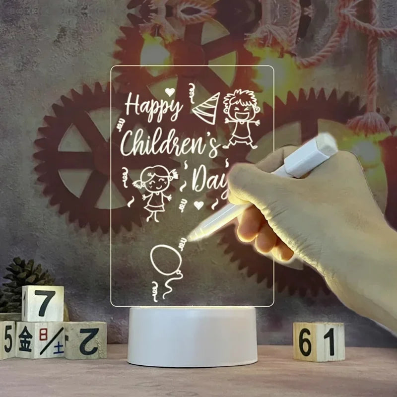 Unique LED Night Light – Versatile Styles like Note Board and More - Perfect Gift for Kids & Loved Ones - Bilankas.world