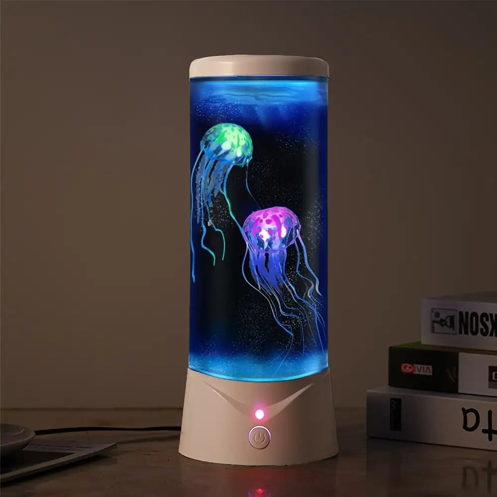 Jellyfish LED Night Light – Remote-Controlled, Color-Changing Aquarium Lamp, USB Charging, Perfect Birthday Gift for Kids - Bilankas.world
