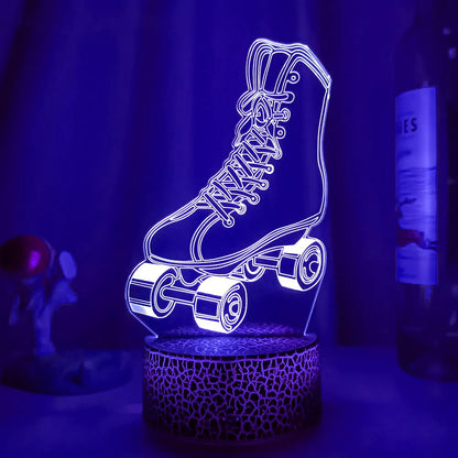 Lava Black 3D LED Night Light Neon Sign Lamp - Christmas Decorations, Bedroom & Wedding Gifts, Birthday Decor