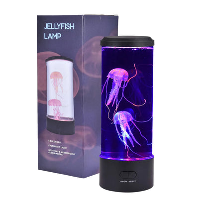 Jellyfish LED Night Light – Remote-Controlled, Color-Changing Aquarium Lamp, USB Charging, Perfect Birthday Gift for Kids - Bilankas.world