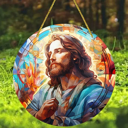 Enchanting Acrylic Sun Catcher - Stained Glass Window Hanger for Elegant Decor
