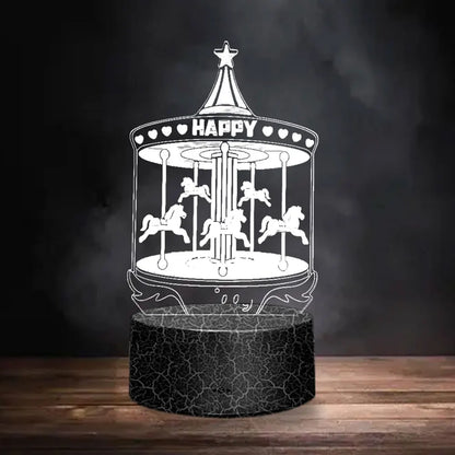 Lava Black 3D LED Night Light Neon Sign Lamp - Christmas Decorations, Bedroom & Wedding Gifts, Birthday Decor