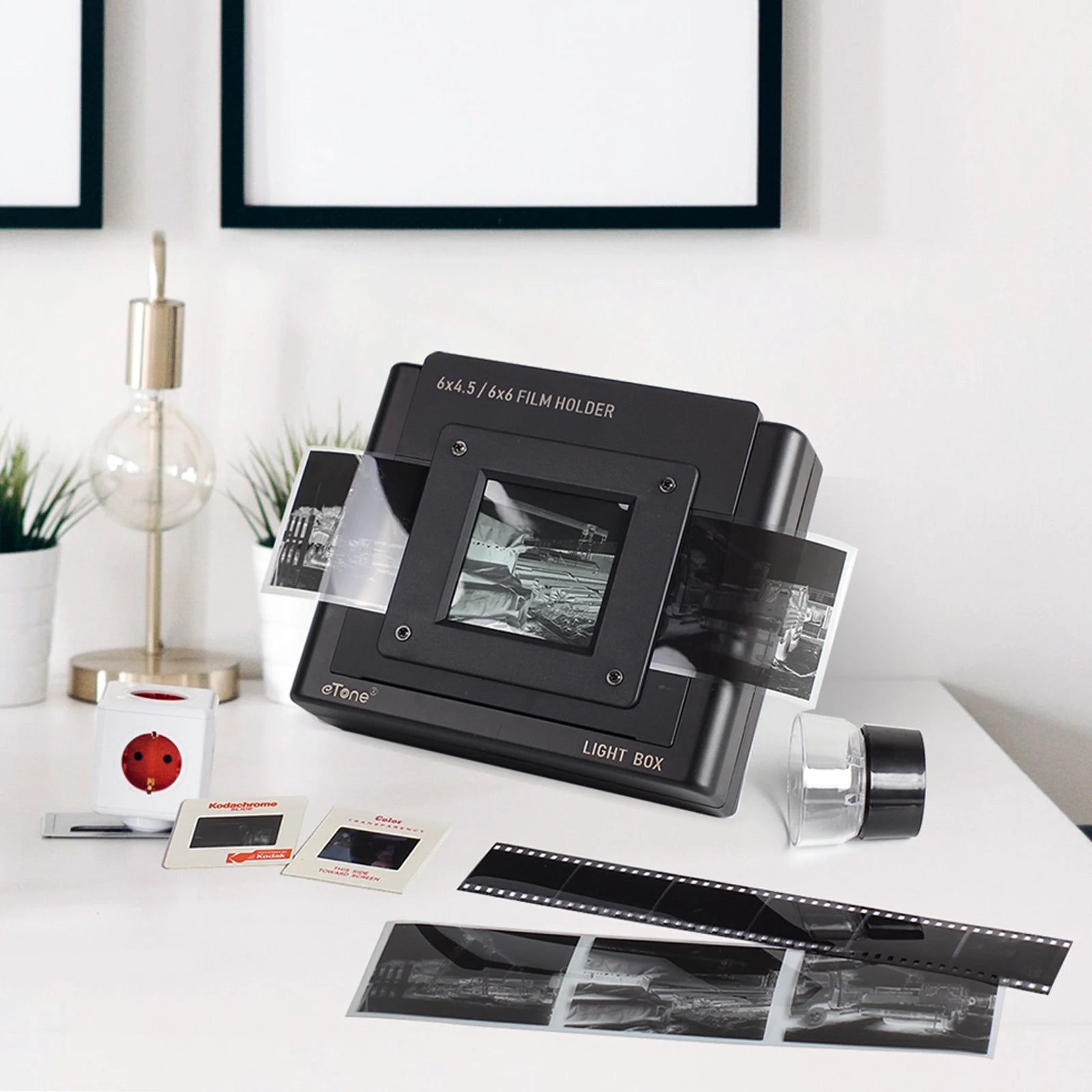 Multi-Format Film Scanner Light Box for 135, 120, and 4X5 Slides & Negatives to Digital Conversion - Bilankas.world