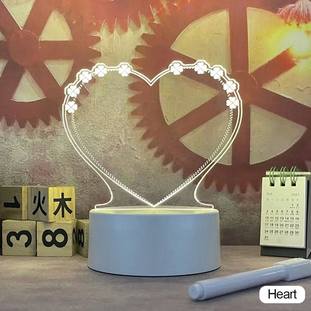 Unique LED Night Light – Versatile Styles like Note Board and More - Perfect Gift for Kids & Loved Ones - Bilankas.world