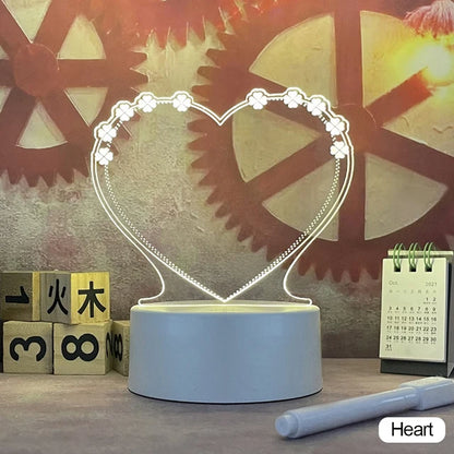 Unique LED Night Light – Versatile Styles like Note Board and More - Perfect Gift for Kids & Loved Ones - Bilankas.world
