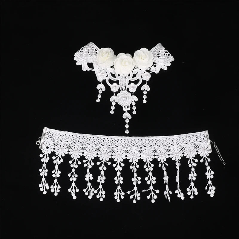 Gothic Victorian Black Lace Necklace – Elegant Jewelry Gift for a Touch of Dark Romance - Bilankas.world