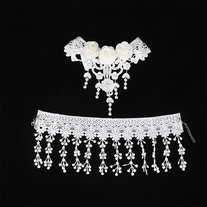 Gothic Victorian Black Lace Necklace – Elegant Jewelry Gift for a Touch of Dark Romance - Bilankas.world