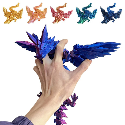 3D Printed Gem Dragon Figurine: A Special and Intriguing Collectible Toy - Bilankas.world