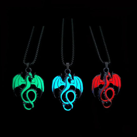 Luminous Alloy Dragon Pendant: A Unique and Cool Accessory Gift for the Bold - Bilankas.world