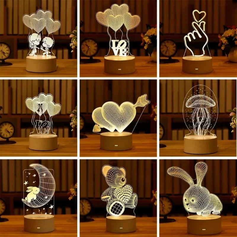 Unique LED Night Light – Versatile Styles like Note Board and More - Perfect Gift for Kids & Loved Ones - Bilankas.world