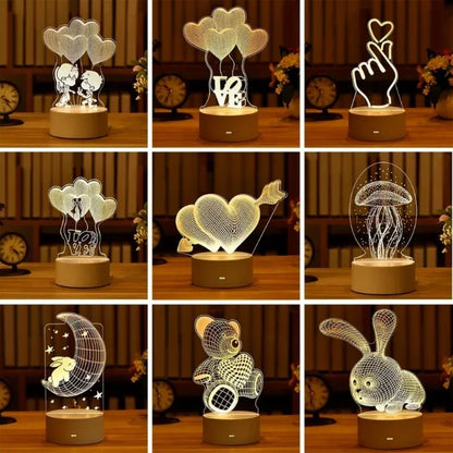 Unique LED Night Light – Versatile Styles like Note Board and More - Perfect Gift for Kids & Loved Ones - Bilankas.world