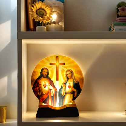 Crystal Night Light, Soft Glow LED Lamp | Faith-Inspired Gift for Home Decor