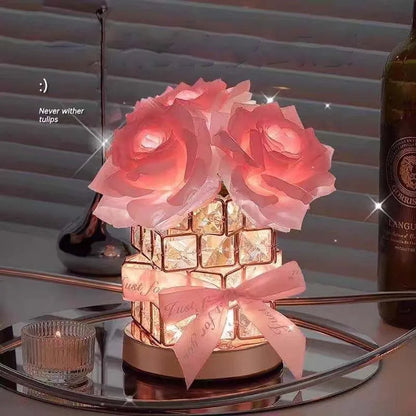 LED Crystal Rose Table Lamp – Magical Glow for Cozy Moments 🌹✨