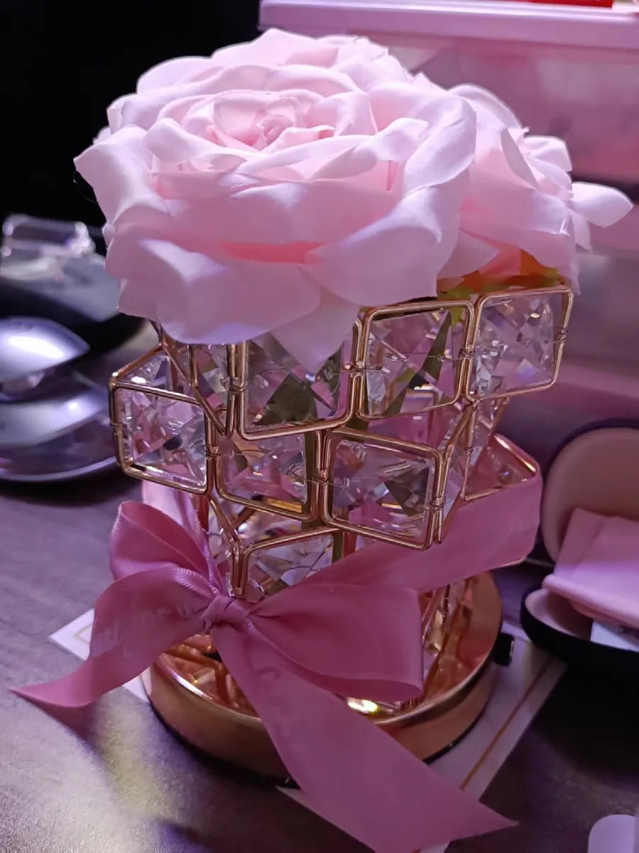 LED Crystal Rose Table Lamp – Magical Glow for Cozy Moments 🌹✨
