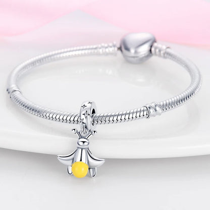 Glowing Elegance: 925 Sterling Silver Charm Beads for 3mm Bracelets – A Radiant Gift Choice