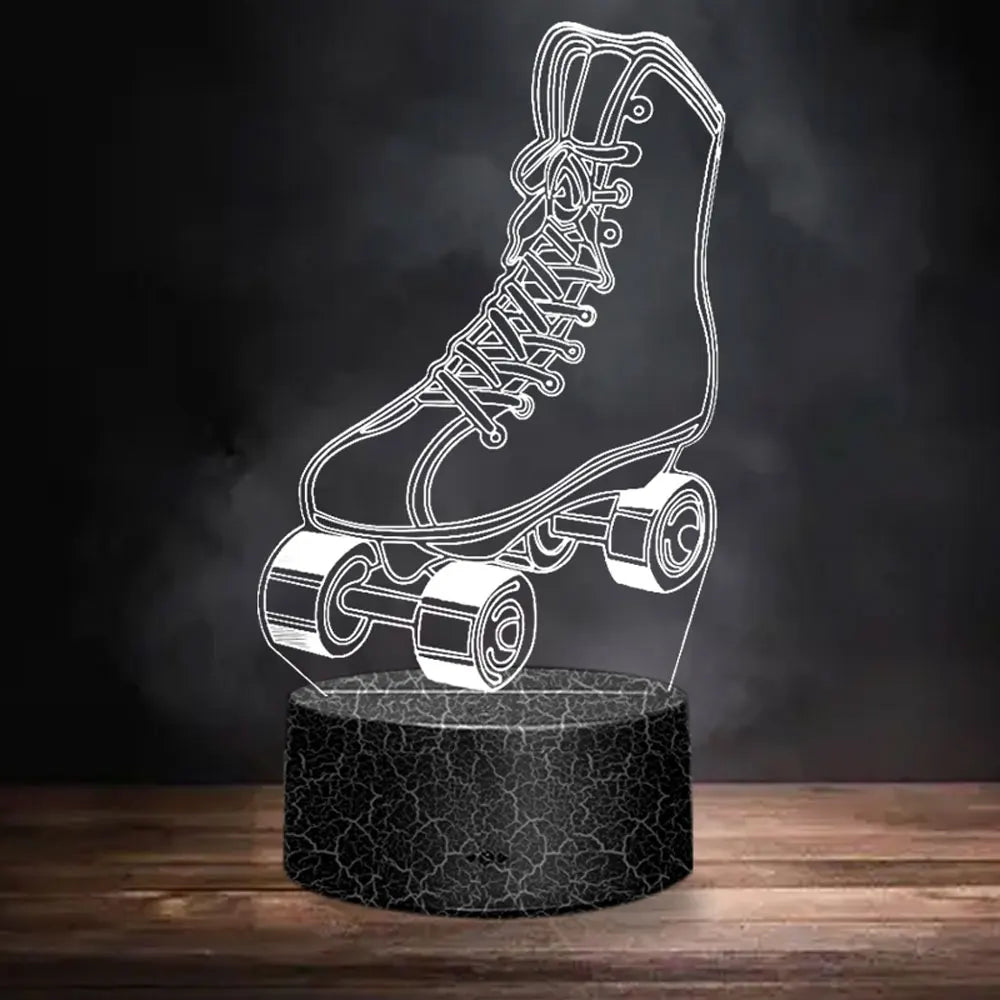 Lava Black 3D LED Night Light Neon Sign Lamp - Christmas Decorations, Bedroom & Wedding Gifts, Birthday Decor