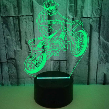 3D Motorcycle Night Light – LED Table Lamp for Kids, Boys & Girls | Perfect Room Décor & Gift for Motorbike Fans