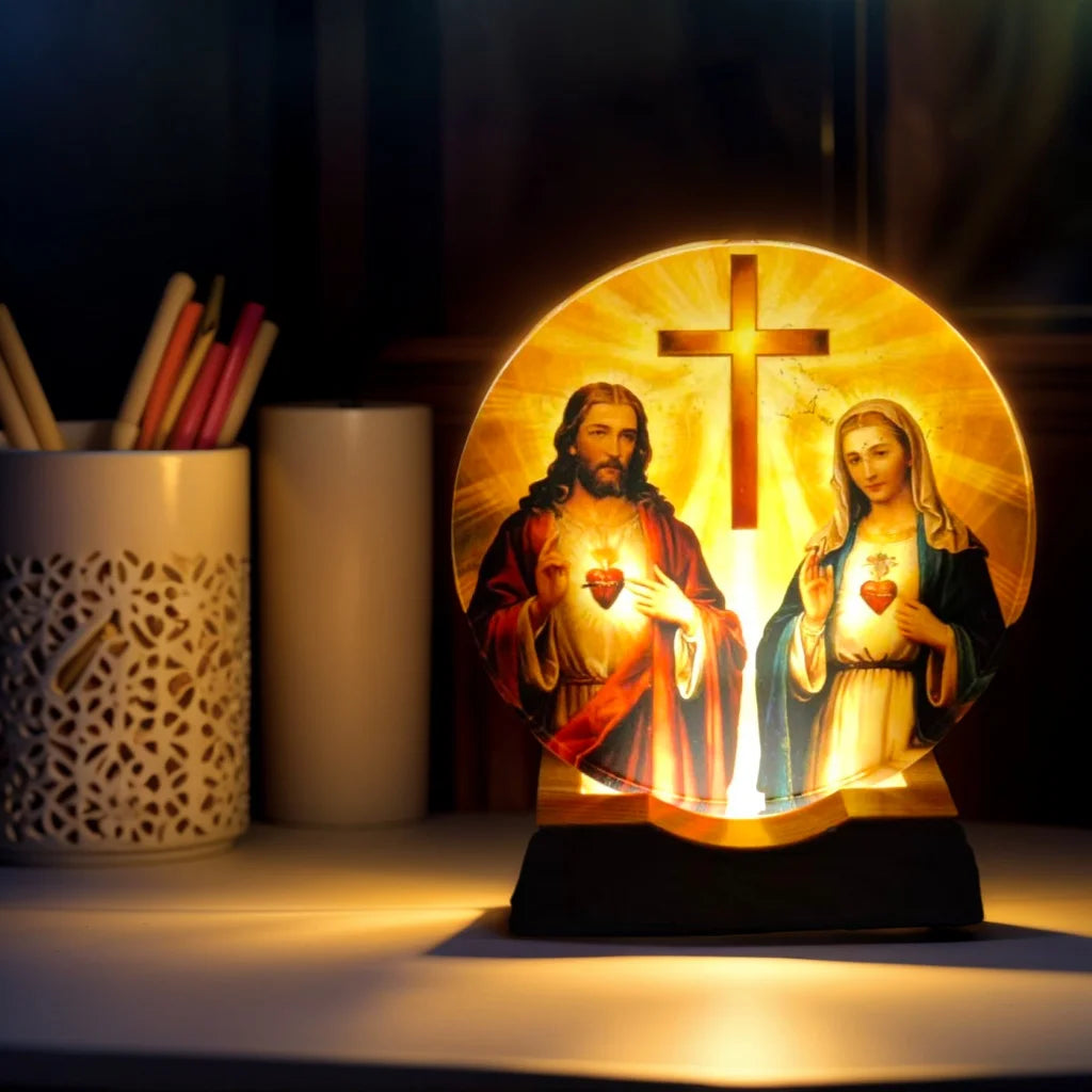 Crystal Night Light, Soft Glow LED Lamp | Faith-Inspired Gift for Home Decor