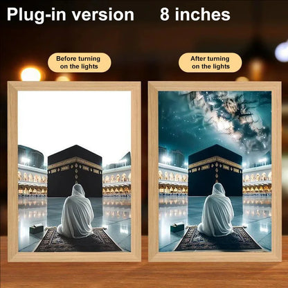 LED Light Frame, 4D Luminous Wall Art | Faith-Inspired Decor for Home and Bedroom