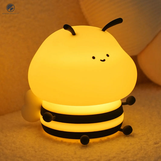 Rechargeable Cute Bee Night Lamp – Adorable LED Glow for Kids’ Rooms & Cozy Nights